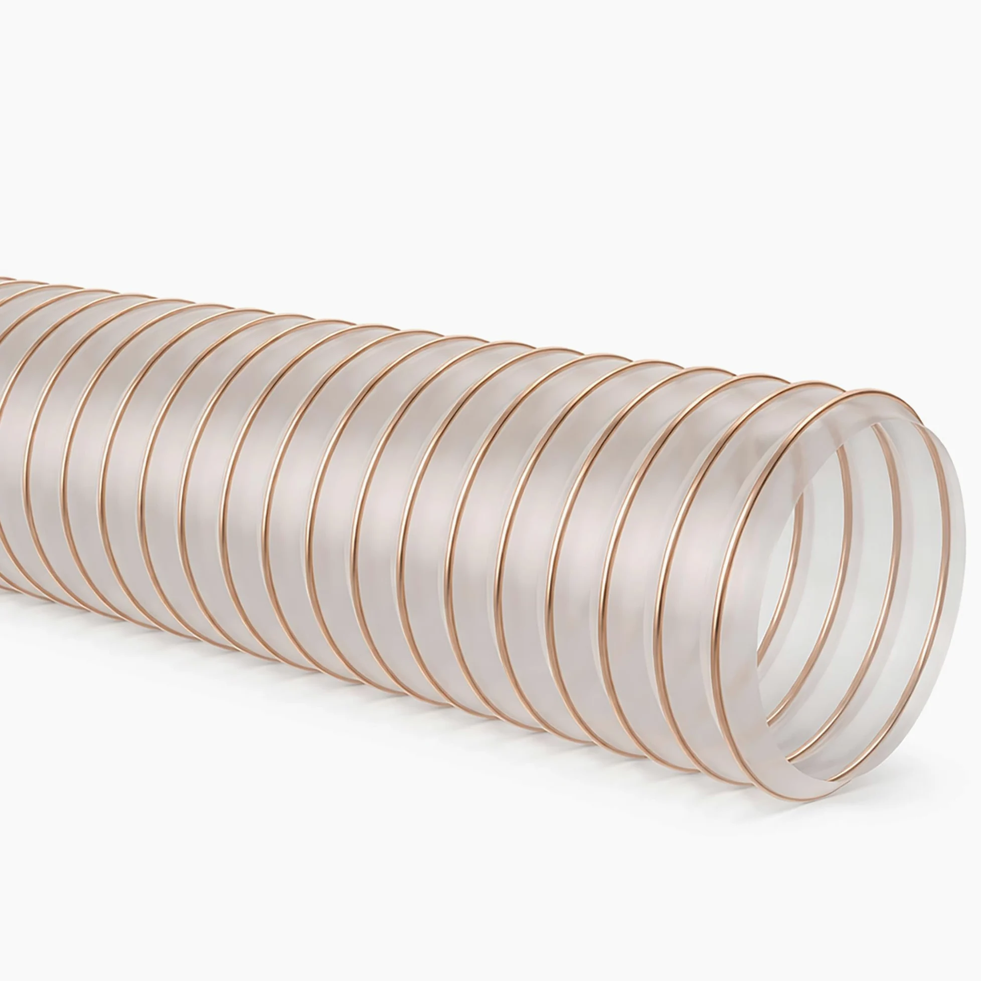 AWM Absaugschlauch Ø 50 mm transparent 0,4 mm Absauganlage Spiralschlauch schwer entflammbar Flexschlauch (2 Meter)