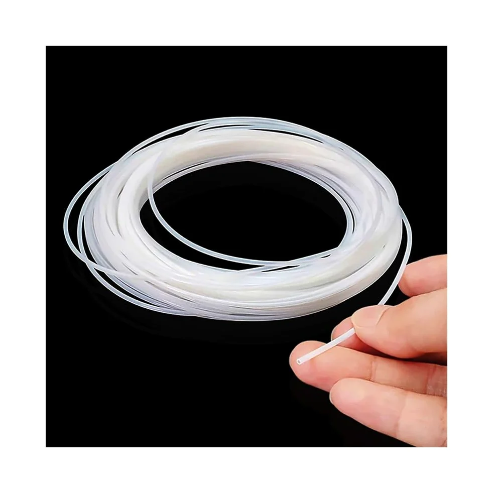 PTFE Rohr 0,3mm-5mm Innendurchmesser, Nicht-Haft Chemikalienfest Schlauch, Korrosionsfest für Labor & Maschinenanwendungen, 5M Länge(ID 1xOD 1.6mm)