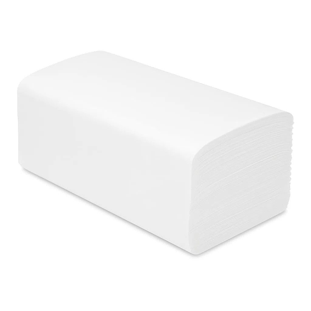 Papierhandtücher 23 x 21 cm | 2-lagig Weiß | ZZ-/V-Falz Falthandtücher | 20 x 200 Stk. (ca. 4000 Blatt)