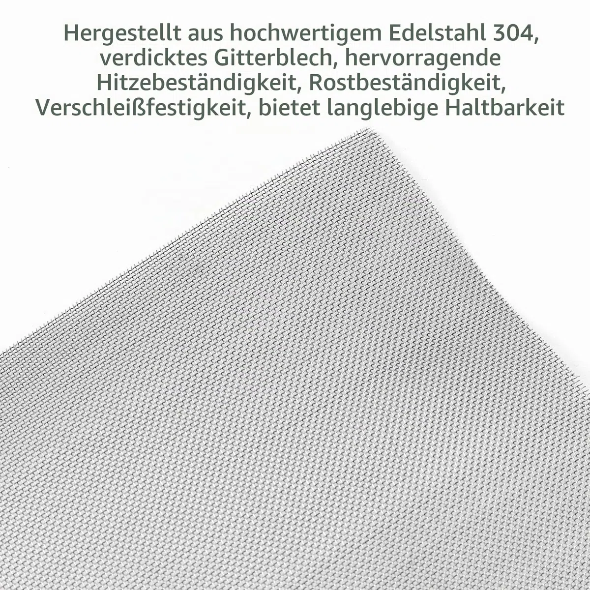 QWORK Drahtgeflecht, aus 304 Edelstahl, Wire Mesh 30 Mesh, 30 x 60 cm, metallgitter feinmaschig, 0.6 mm Löcher, für Nagetiere Fenstergitter Maschendraht Filternetz, 2 Stück