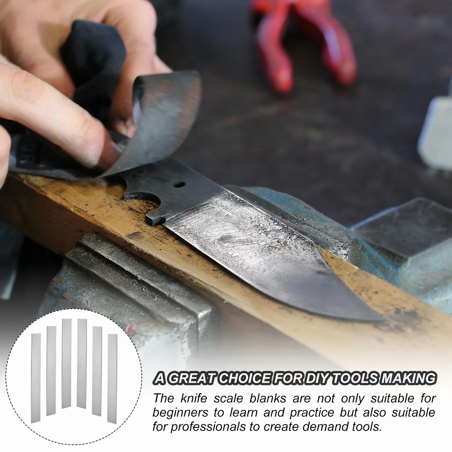PATIKIL 2er-Pack 15N20-Stahl für die Messerherstellung, 12" x 1 1/2" x 1/8" Stahlblech für DIY-Blankblech, professionelle und Hobbynutzung