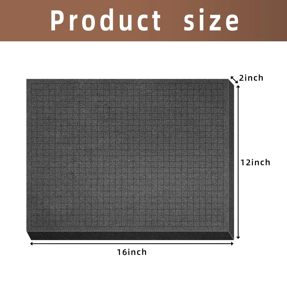 Rasterschaumstoff Würfelschaum, Werkzeugkoffer Kamerakoffer Schaumstoff,Koffereinlage,Tabletop Miniaturen,Werkzeug (4PCS-40x30x5cm)