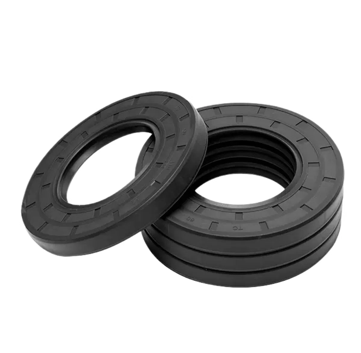 Dichtungsscheibe, Skelett-Öldichtung aus Nitrilkautschuk 48mm Wellendurchmesser, 102mm Außendurchmesser, 10mm Länge, Packung mit 2