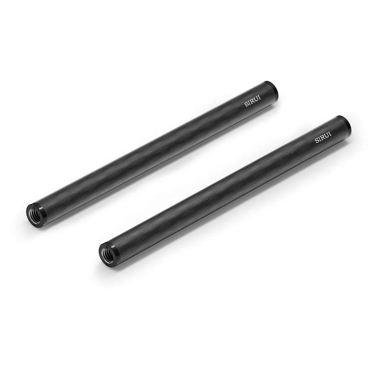 SIRUI 15mm Rod Kohlefaser Stange, universelle 20cm Kameraschienenstangen für 15mm Stangenschienen-Stützsystem, Follow Focus, AM-CR200, 2 Stück