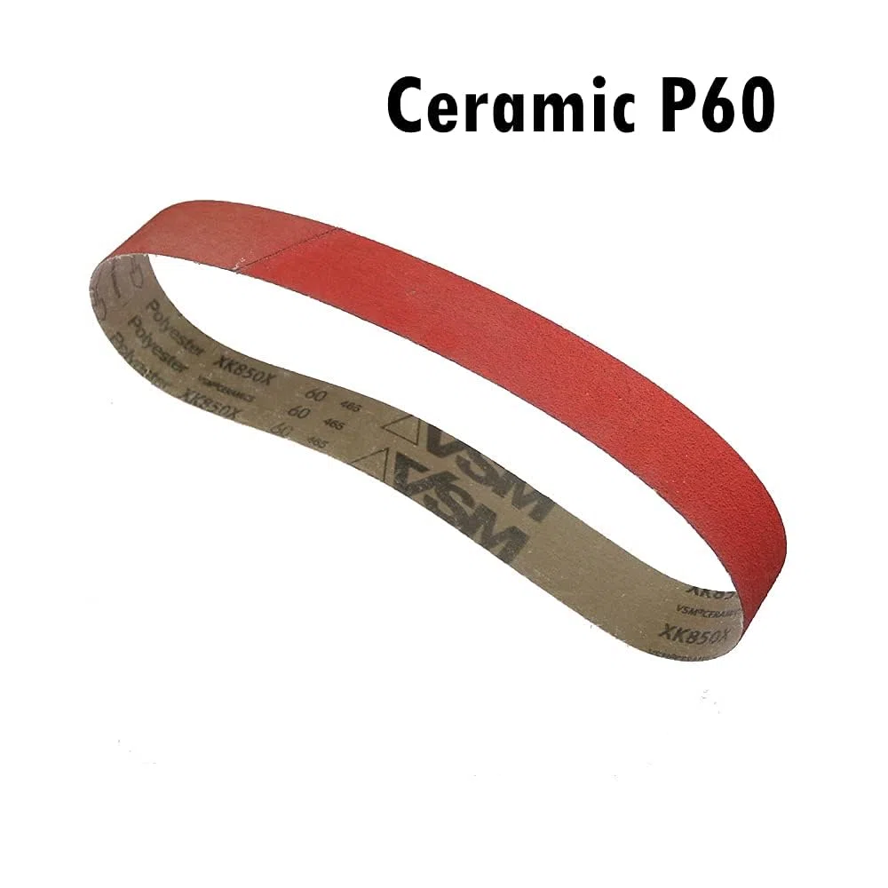 Schleifbänder, Sandstrahlwerkzeuge, VSM XK850X Keramik-Schleifbänder for Schleifen von superhartem Metall, 4 Stück(MIX,762x25mm)