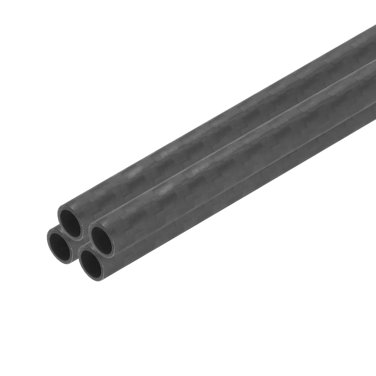 QUARKZMAN 4 Stücke Kohlefaserrohr 6 x 8 x 500mm Matte Oberflächenstange 3K Rollenwickel Kohlefaser Rundrohr für RC Flugzeug Multicopter