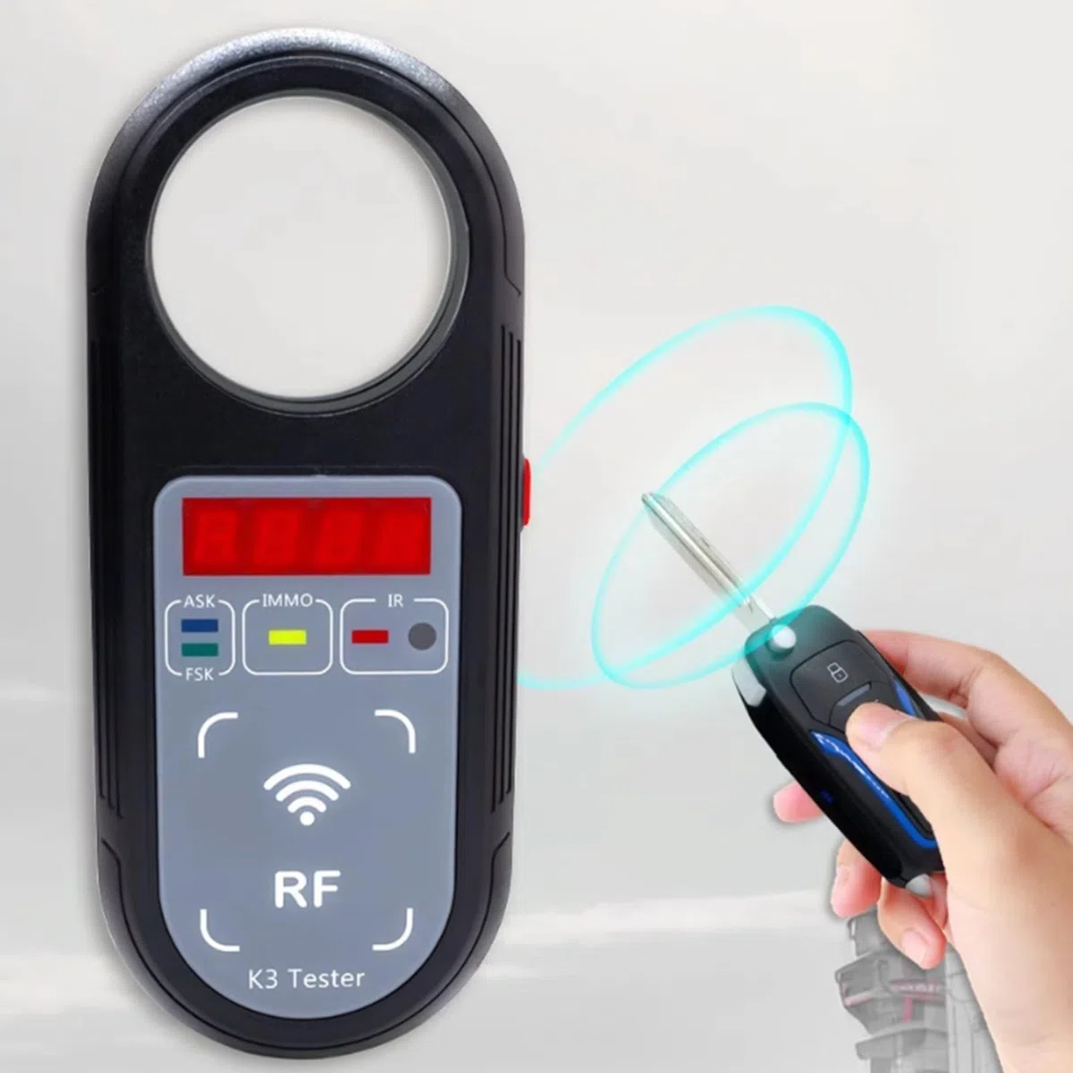 Frequenztester K3 Mit Display 100–999 MHz Für Autoschlüssel, ASK/FSK Erkennung Infrarot- Und Türgriffsignalprüfung Tragbares Diagnosegerät(K3)