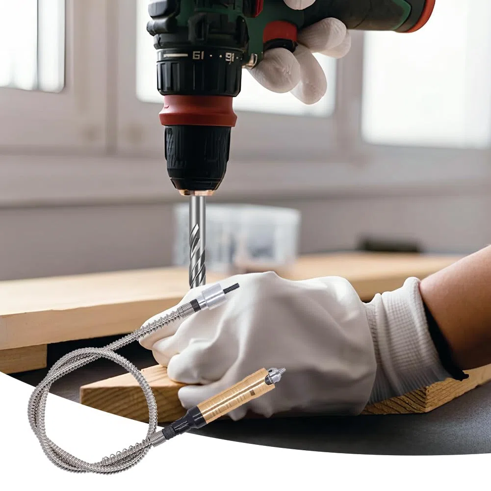 Flex Wellen VerläNgerungsfutterschlüSsel, Flex-Schaft-VerläNgerungsfutter-Adapter, Biegsame Welle, Rotierender Schleifer Fortschrittlicher Flexibler Aufsatz FüR Elektrische Bohrmaschine