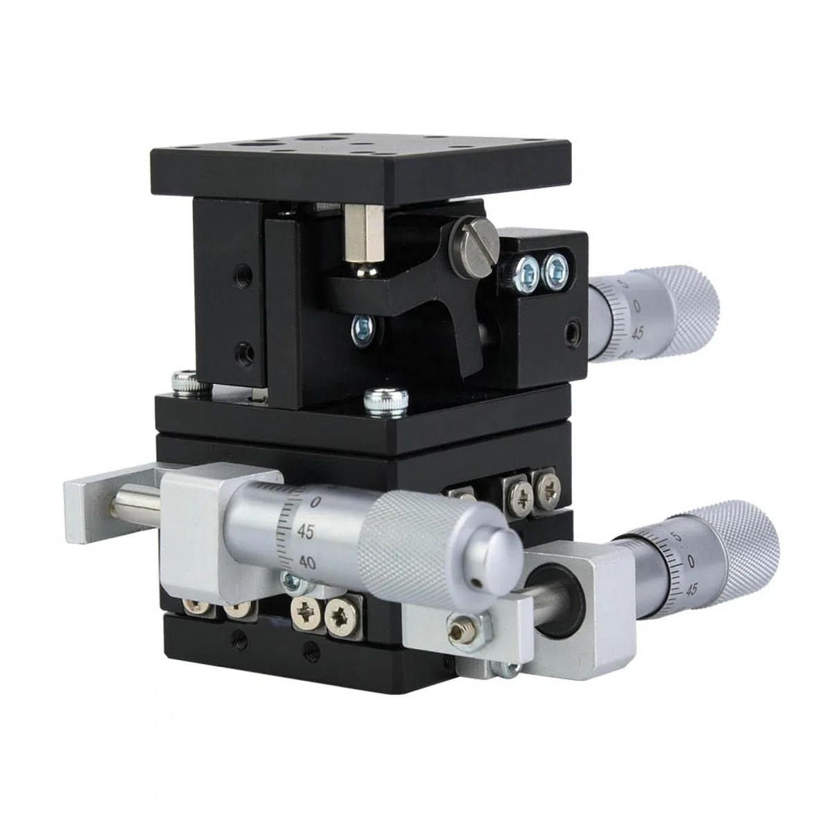 LD40-LM 3 Achsen XYZ Linear Stage Trimming Platform Lager Tuning Schiebetisch 40x40mm Professionelles Werkzeugzubehör