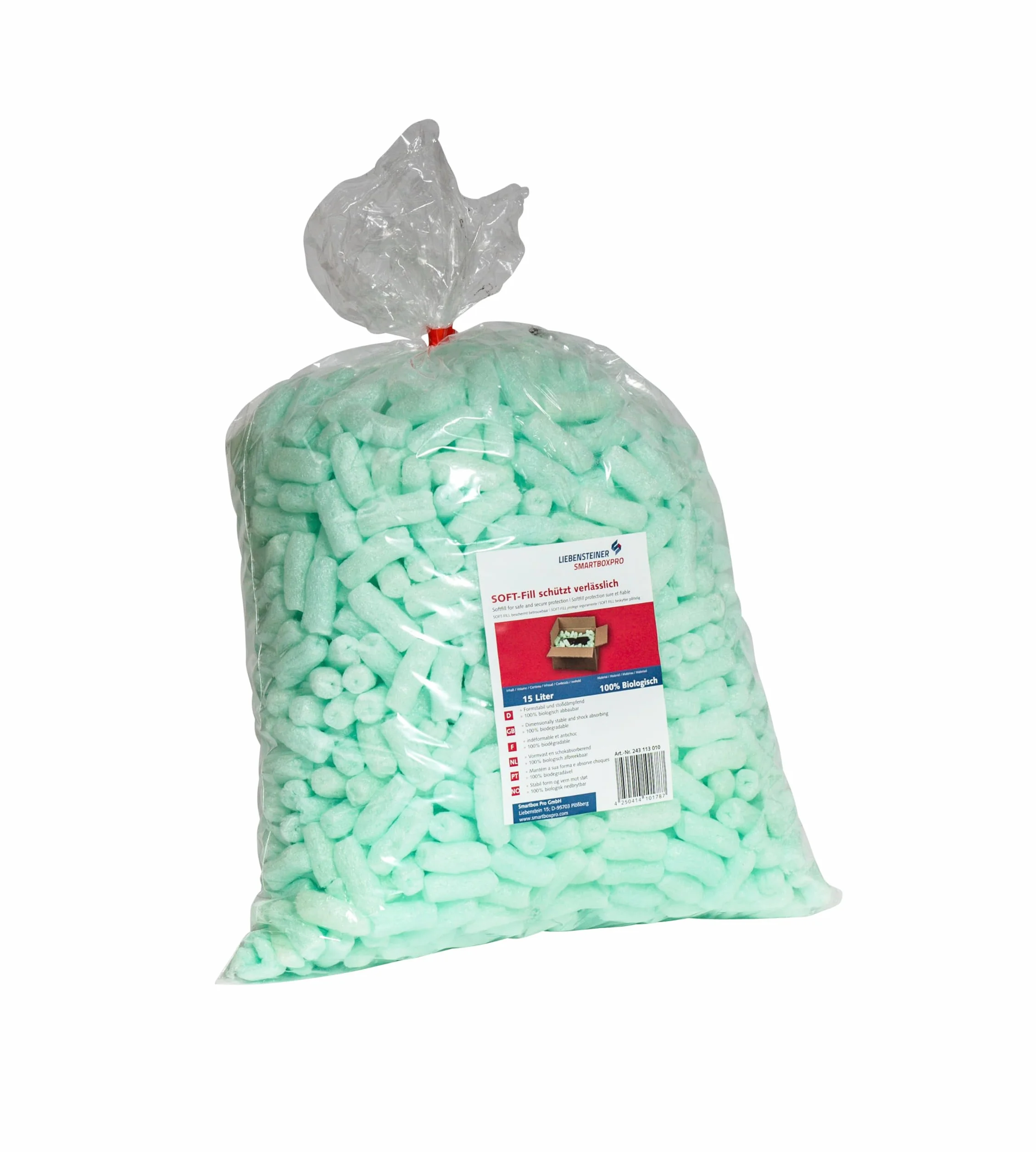 BIO Füllmaterial Verpackungschips aus Maisstärke Packpolster Polster 15L-400L (200 Liter)
