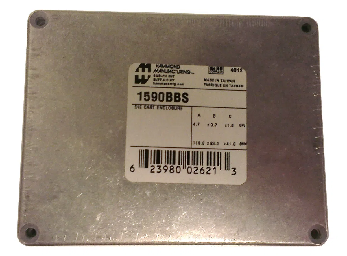 Hammond 1590 Aluminium Gehäuse 1590 Klar Außenmaß 119 x 94 x 42mm IP54