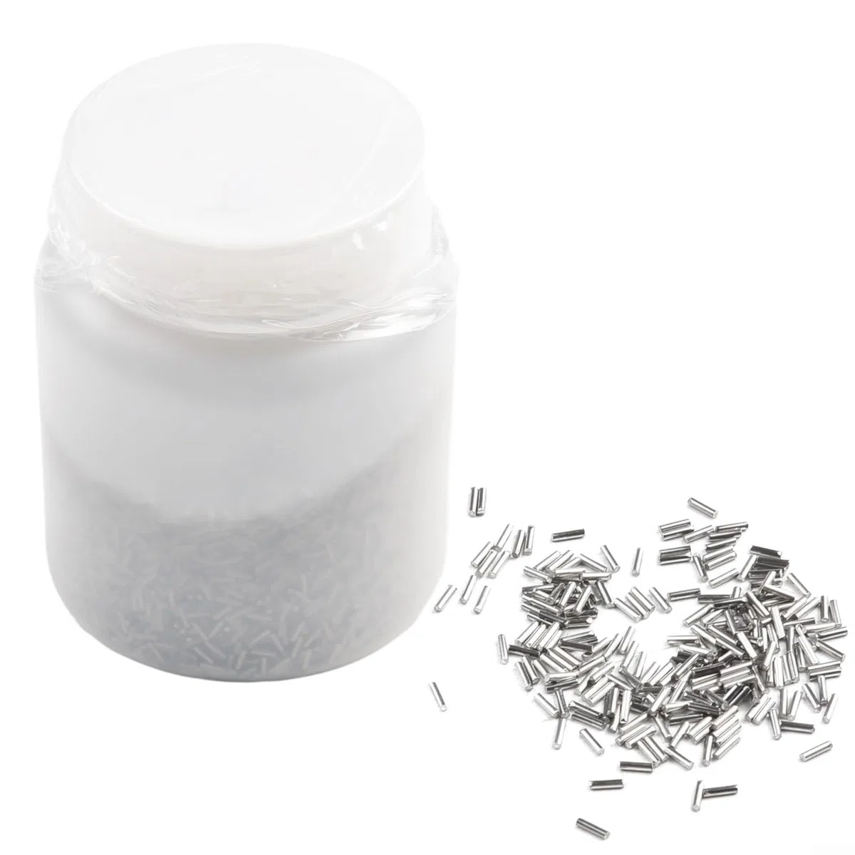 Importierte magnetische Stahlstifte, 1 kg Edelstahl, lange Lebensdauer, 1 kg für rotierende und magnetische Becher, Polierstifte Edelstahl-Endstifte für magnetische (1,2 × 5 mm)