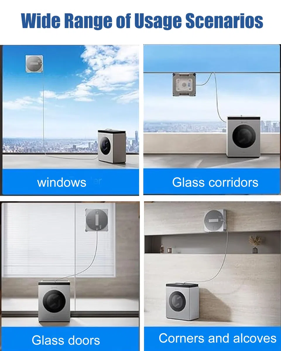 2 Stück W3 Omni Mikrofaser-Reinigungspad mit Halterungen für ECOVACS WINBOT W3 Omni Fensterputzroboter, Fensterputzlappen Ersatzteile, waschbares Reinigungstuch