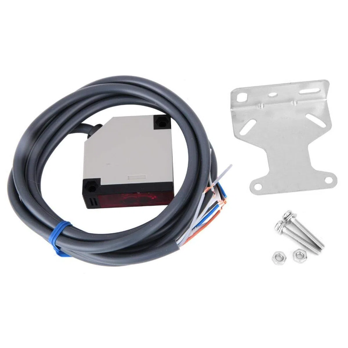 300 mm Empfindlicher Schaltsensor, E3Jk-Ds30M1 IP65 Gehäuse Diffuse Reflexionstyp Optoelektronisch mit feuerfestem ABS-Material für industrielle Automatisierung und Steuerung(DC12-24V)