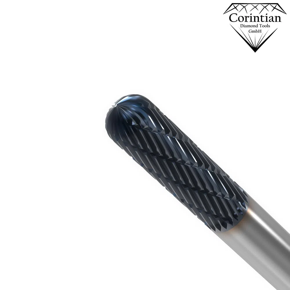 VHM Fräser mit AlTiN Beschichtung - 6mm Durchmesser, 60-100mm Länge - Langlebig & Präzise - Vollhartmetall Frässtift für Profi-Einsatz (L:60mm)