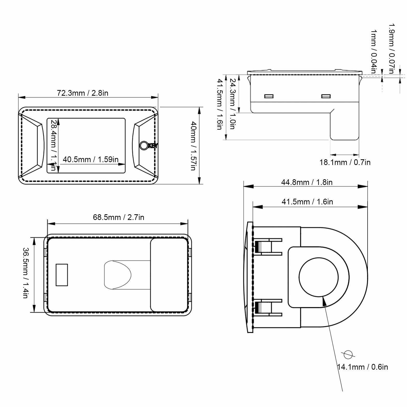 Duales digitales Spannungs- und Amperemeter PZEM-026 AC 40–400V 100 A Amperemeter Voltmeter Berührungslose Einbaumontage 110–220V