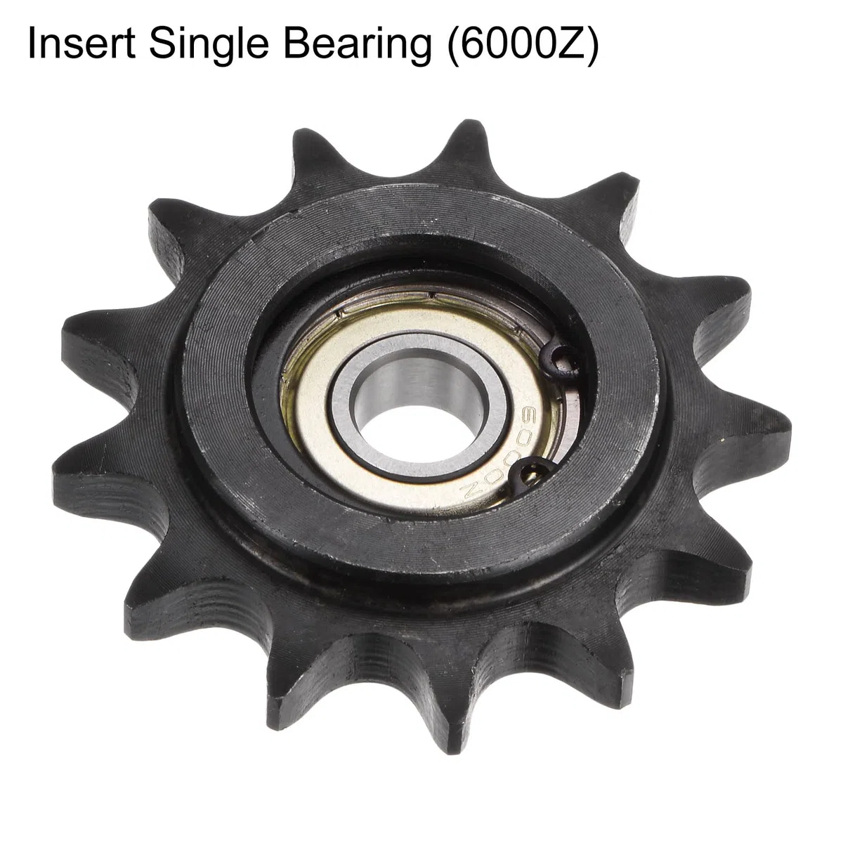 QUARKZMAN 2 Stück DIN(ISO) 08B Rollenketten-Abtriebsritzel mit 10 mm Bohrung, 1/2" Teilung, gehärtetes 13-Zahn-Spannritzel, Einzel-Lager (B-Typ) einsetzbar