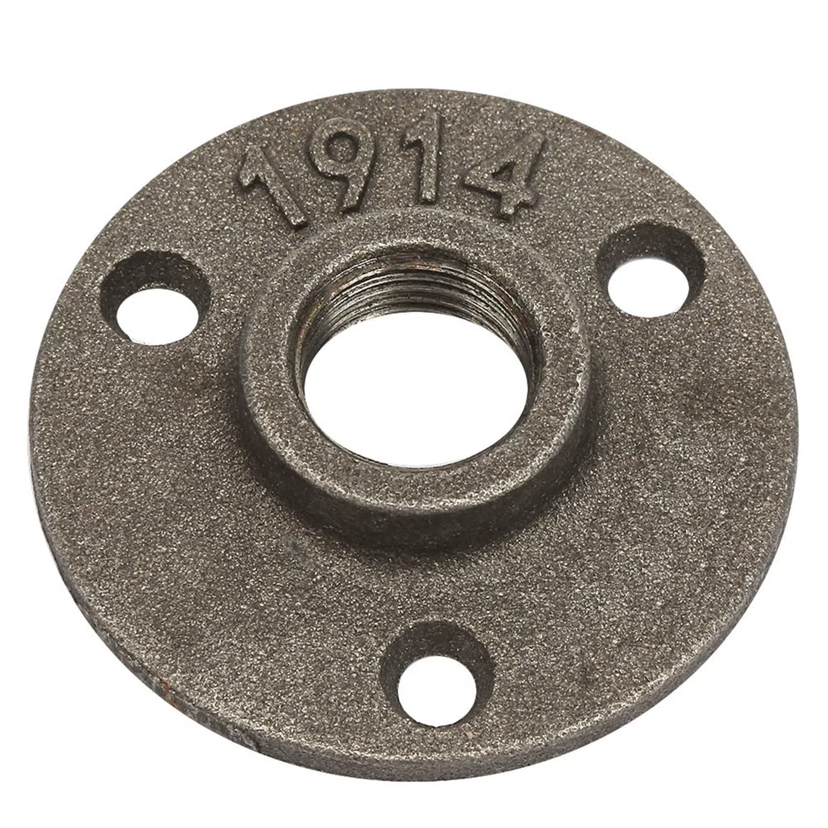Gewindeflansche Bodenflansch Aluminiumflansch 10 Stück Flanschbasis mit 3 Löchern für Rohrverschraubung 1/2 Zoll