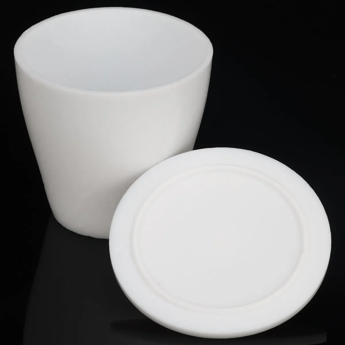 stonylab PTFE Tiegel, 100 ML High Form PTFE Tiegel Becher mit Deckel, Säure- und Laugenbeständig, Hochtemperaturbeständig, für Laborforschung