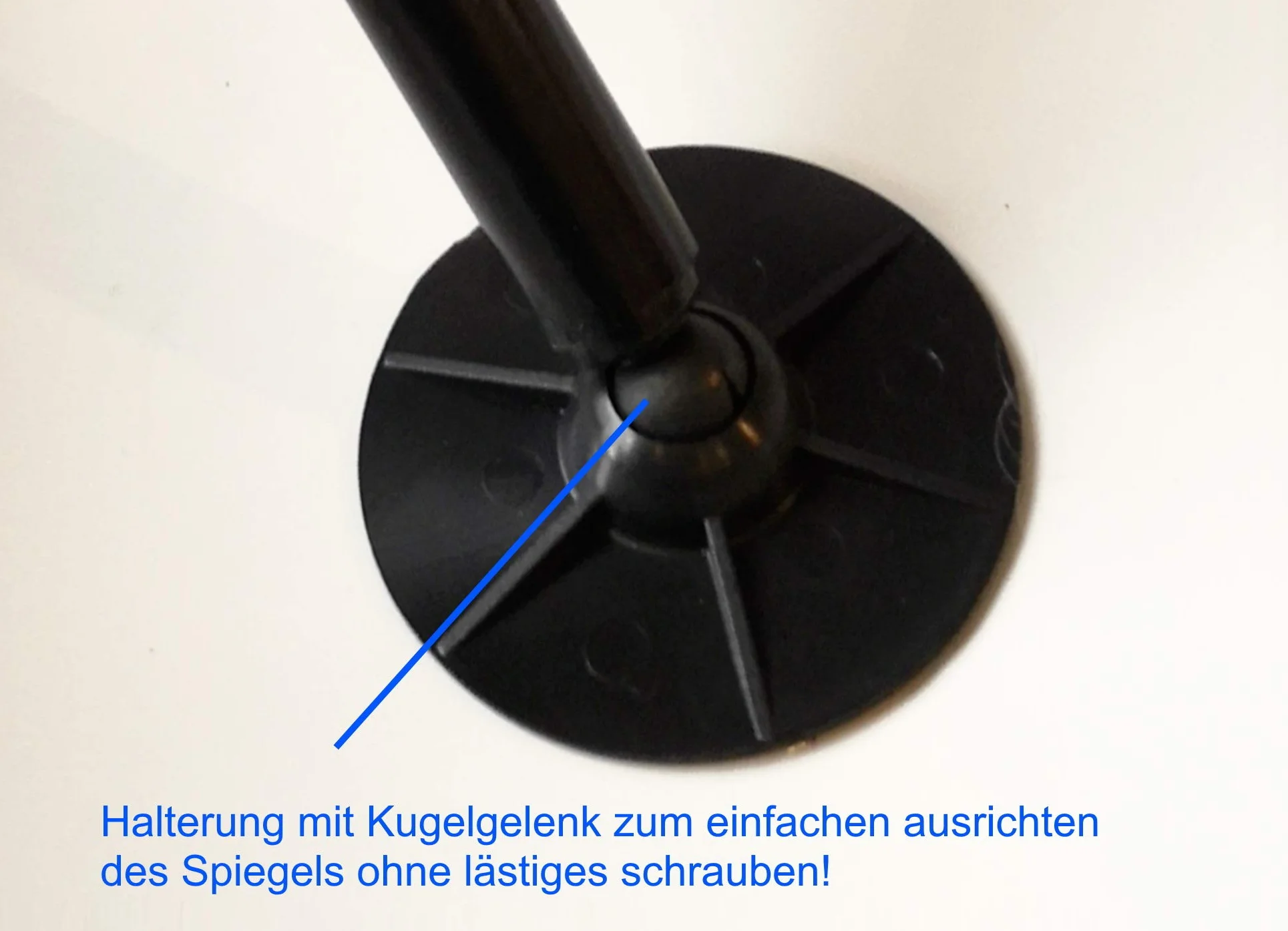 Beobachtungsspiegel Überwachungsspiegel Sicherheitsspiegel Kontrollspiegel, Konvexspiegel 50 cm, kein lästiges Schrauben mehr beim Einstellen des Spiegels, erhöhte Sicherheit
