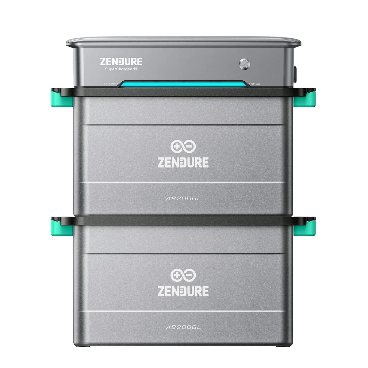 Zendure SolarFlow Balkonkraftwerk mit Speicher, Hyper 2000 mit 1800W Solar Eingang, 1200W AC-Laden, 1200W Ausgang, Eingebaute Mikrowechselrichter, TOU, 2X AB2000L 3840Wh LiFePO4