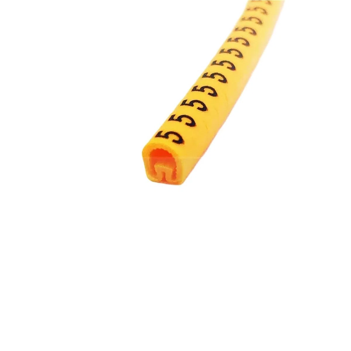 Kabelmarkierung PVC-Kabelmarkierung EC-0 EC-1 Kabeldrahtmarkierungsnummer 0 bis 9 Kabelgröße 1,5 qmm gelbe Farbe PVC-Kabelmarkierungen Isolierungsmarkierung(EC-0-yellow-0-9)