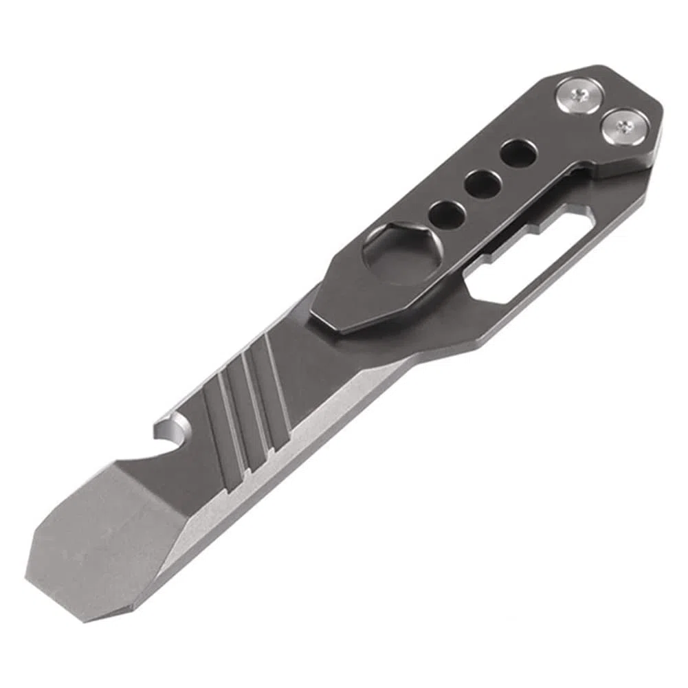 Multifunktionale Hebelstange, Tasche Hebel Bar Schraubendreher, Flaschenöffner Werkzeug Schlüssel für den Außenbereich. ( Stone Wash)