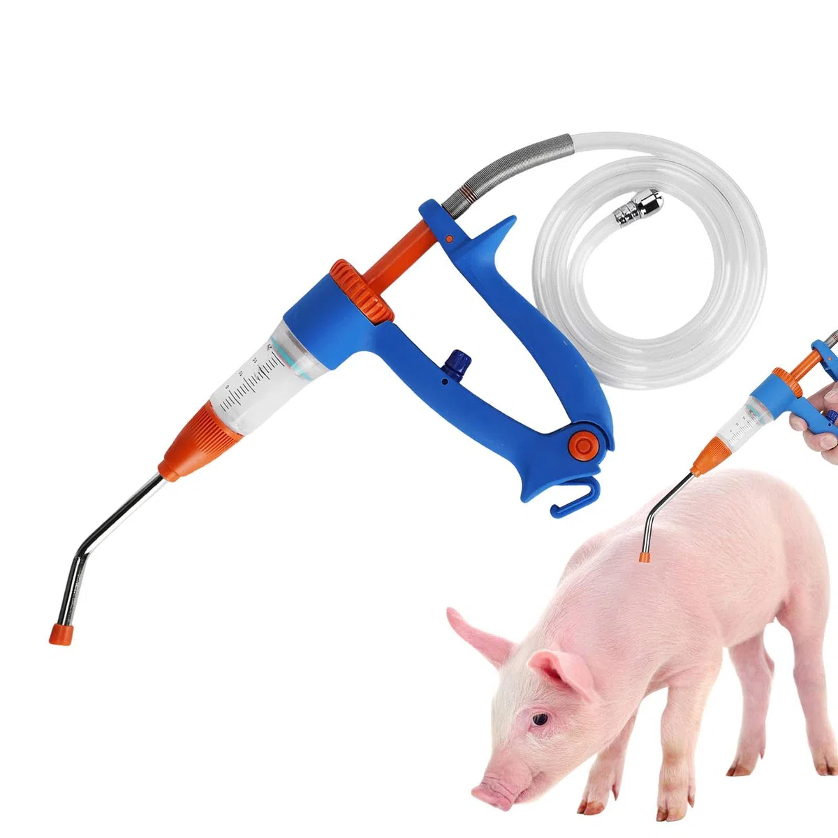Viehspritze automatisch,Automatische Spritze für Vieh, Rinderspritzenwerkzeug 20 ml, Kontinuierliche Spritze für Nutztiere, Veterinärspritze für Rinder, Ziegen, Schweine, Spritzeninjektor für Nutztier