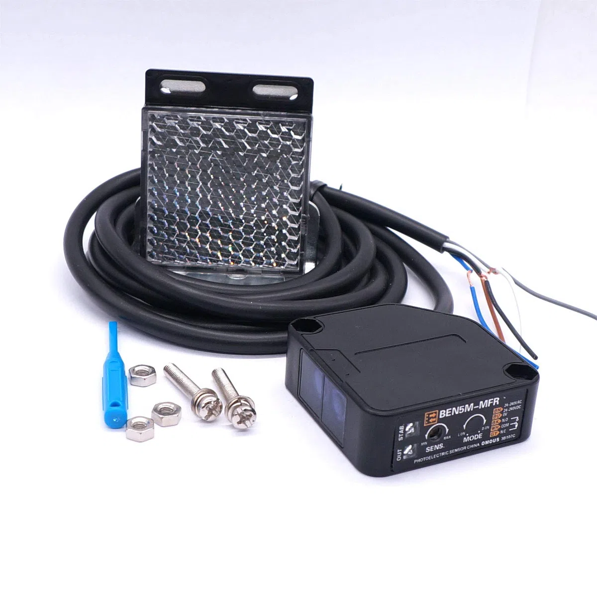 Taiss/Fotoelektrische Sensoren BEN5M 3A 24-240VDC 24-240VAC Retroreflektierende Näherungsschalter Induktionsabstand 5M
