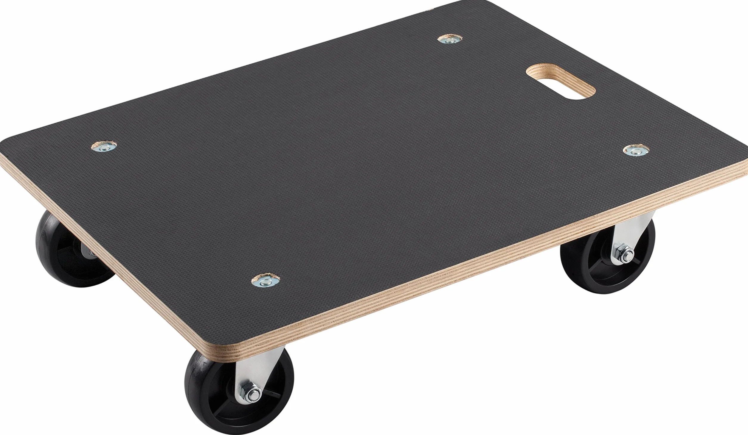 Metafranc Transportroller 590 x 490 mm - 400 kg Tragkraft - Siebdruckplatte - PA-Räder / Möbelroller / Transporthilfe für Umzug / Rollwagen für Möbel-Transport / Kistenroller aus Holz / 822020