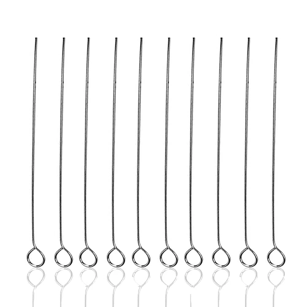 3 mm Nichrom-Spitzen Impföse, 100 Stück Impfnadel, wiederverwendbare Impfösen-Halterspitzen für Labor, bakterielle Gewebekultur