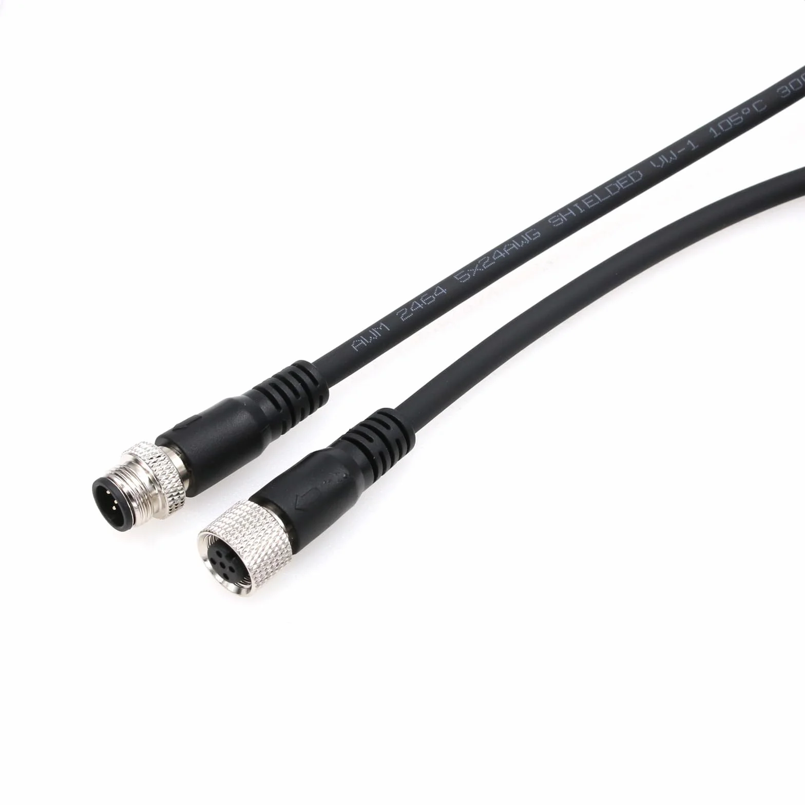 HangTon M12 A kodiertes 5-Poliges Stecker-Kabel für Industrieanwendungen, Aktor-Sensor-Signalkabel für DeviceNet, CANopen, IO-Link, Profibus