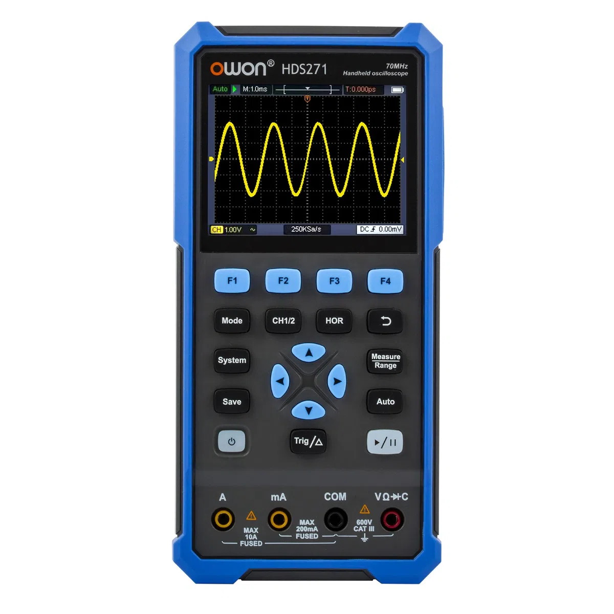 HDS271 OWON Oszilloskop Multimeter 70MHz Bandbreite Oszillograph Digital Multimeter 100KHz Signalquellen 3.5” LCD Unterstützung PC