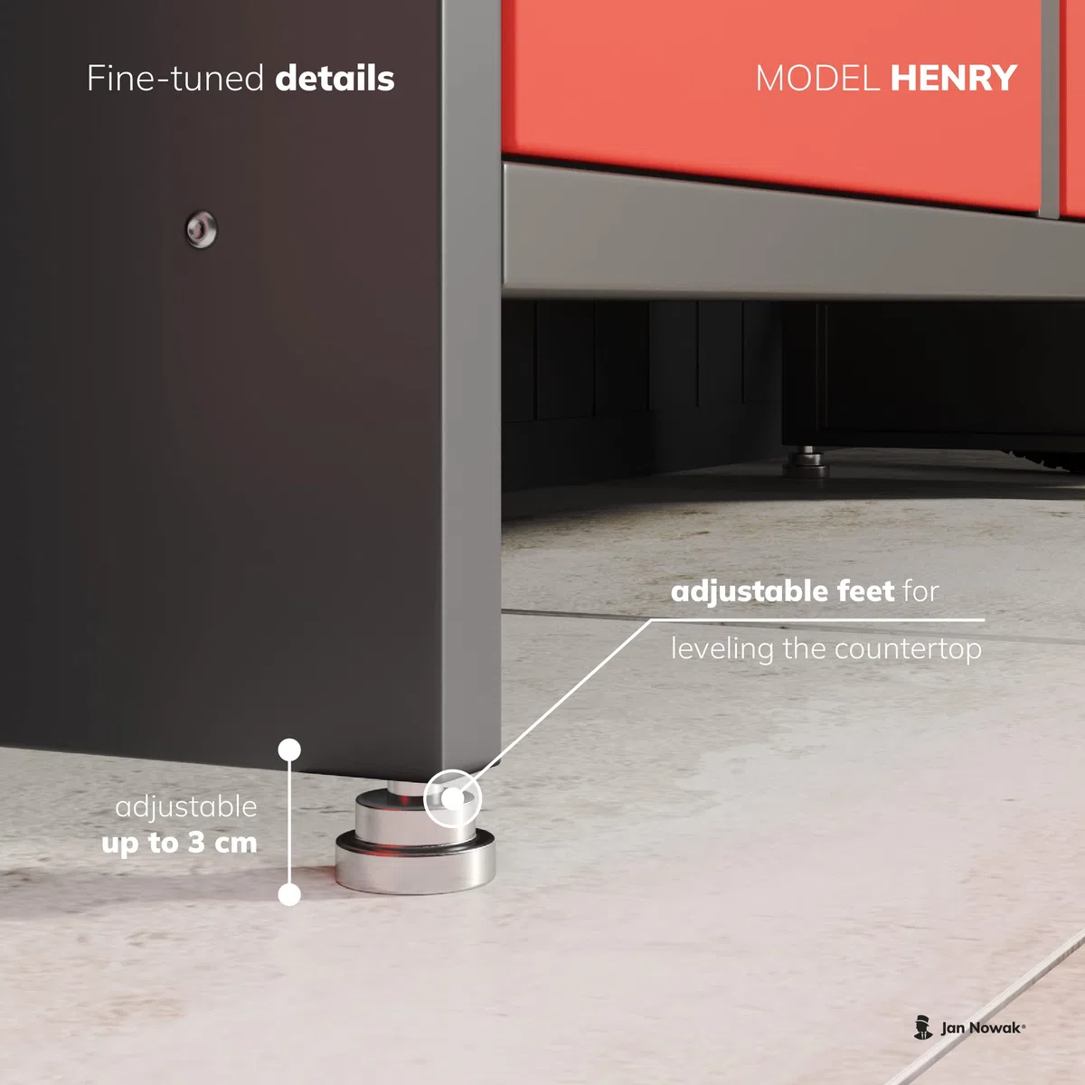Jan Nowak Werkbank mit Arbeitsplatte Werktisch mit 6 Schubladen 2 Schließfächer Verstellbare Füße MDF-Arbeitsplatte Belastbar bis 500 kg Metall 170 cm x 60 cm x 85 cm Anthrazit-Blau