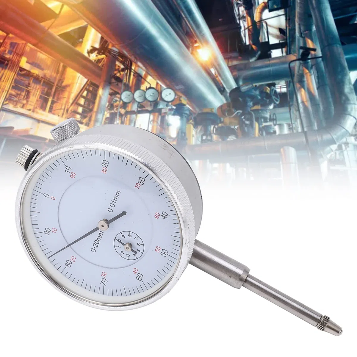 Mechanische Messuhr Schlagfester Innenkern Hochpräzise Messuhr mit Hervorragender Abriebfestigkeit (0-20mm)
