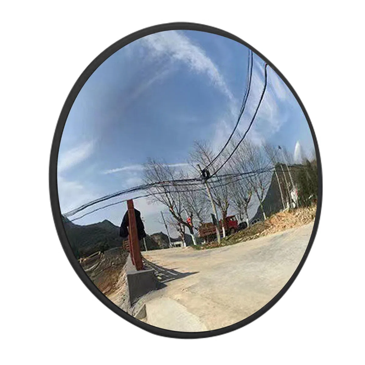 TAOLE 30cm Traffic Zimmer Deko, Rond Spiegel Aesthetic Y2k Straßenspiegel Konvexspiegel Ausfahrt Parabolspiegel Weitwinkelspiegel Panorama