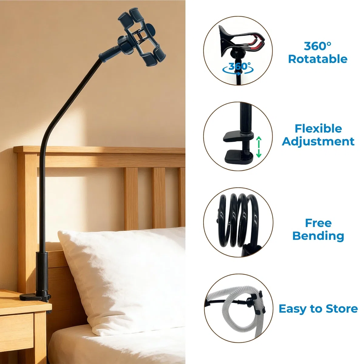 CPAP Schlauchhalter Aufhänger, Einstellbare CPAP Schlauchheber und Schlauchunterstützung, Sicher und,Zuverlässig,Flexibel,Robust,Tragbarer, zur Verhinderung von CPAP Schläuchen Leckage & Verwicklung