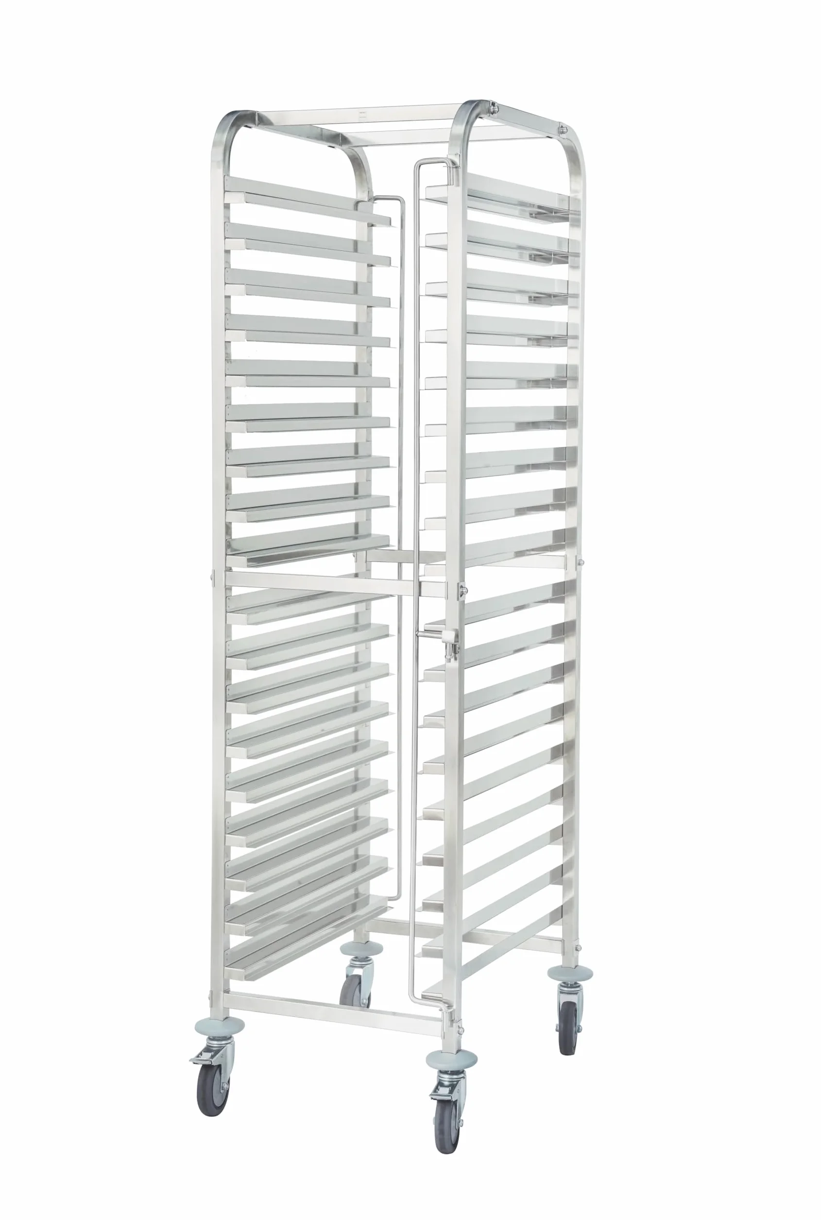 METRO Professional 2-in-1-Regalwagen GN 1/1 GSC101821, 18 Niveaus, Edelstahl, 60,5 x 46,3 x 175 cm, silber