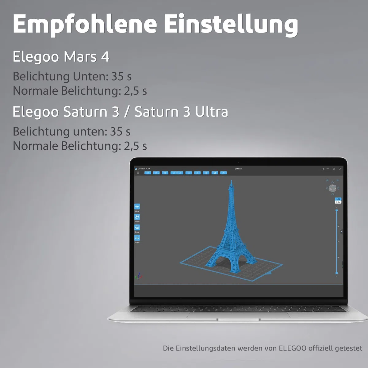 ELEGOO 8K Wasser Abwaschbar 3D Drucker Resin 1000g Grau, 405nm LCD UV-Härtung Water Washable Resin 3D Printer resin für LCD/SLA Resin 3D Drucker
