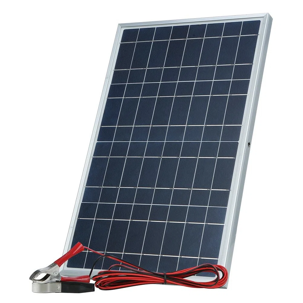 30W Mono Solarpanel Kit 12-V-Solarmodul-Komplettset, 30 W Leistung, Tragbarer Solaranlage, Wiederaufladbarer Solarzellengenerator für Auto RV Marine Boot für Hause
