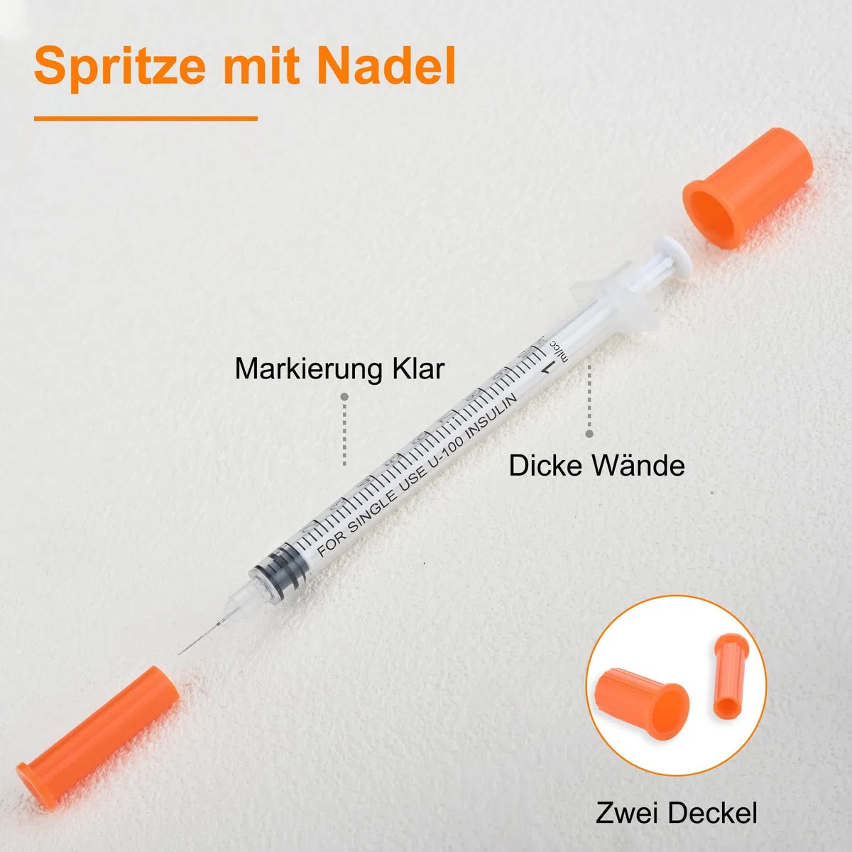 100 Stück 1mL Plastiktube,30G Mehrzweck-Messwerkzeuge(13mm) Einzeln Versiegelte Packung (100)