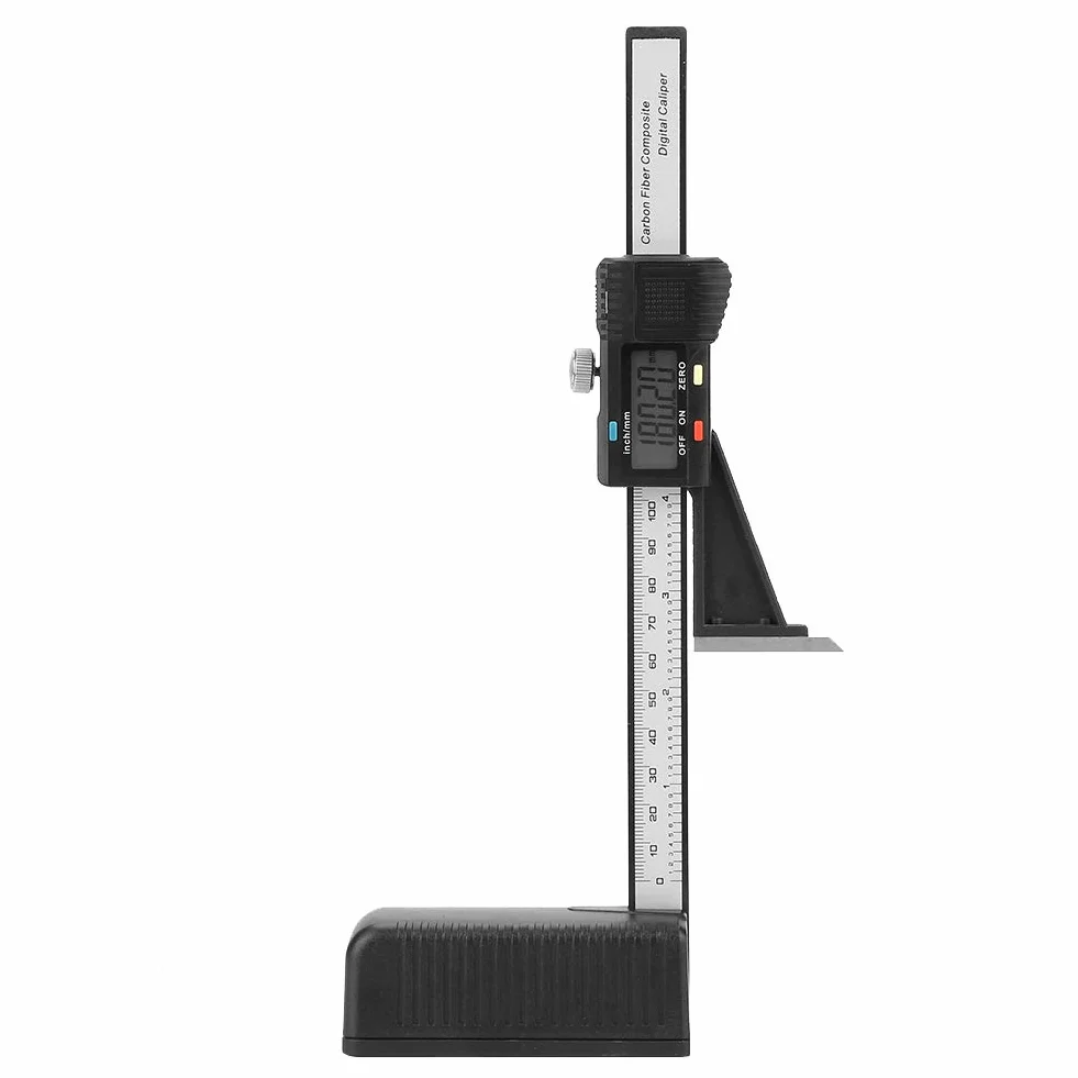 Ausla Höhenreißer Digital Digitales Höhenmessgerät Digitales Messgerät 0-150 Mm Magnetisches Elektronisches Höhenmessgerät mit Hartmetall-Anreißnadel mit Sockel