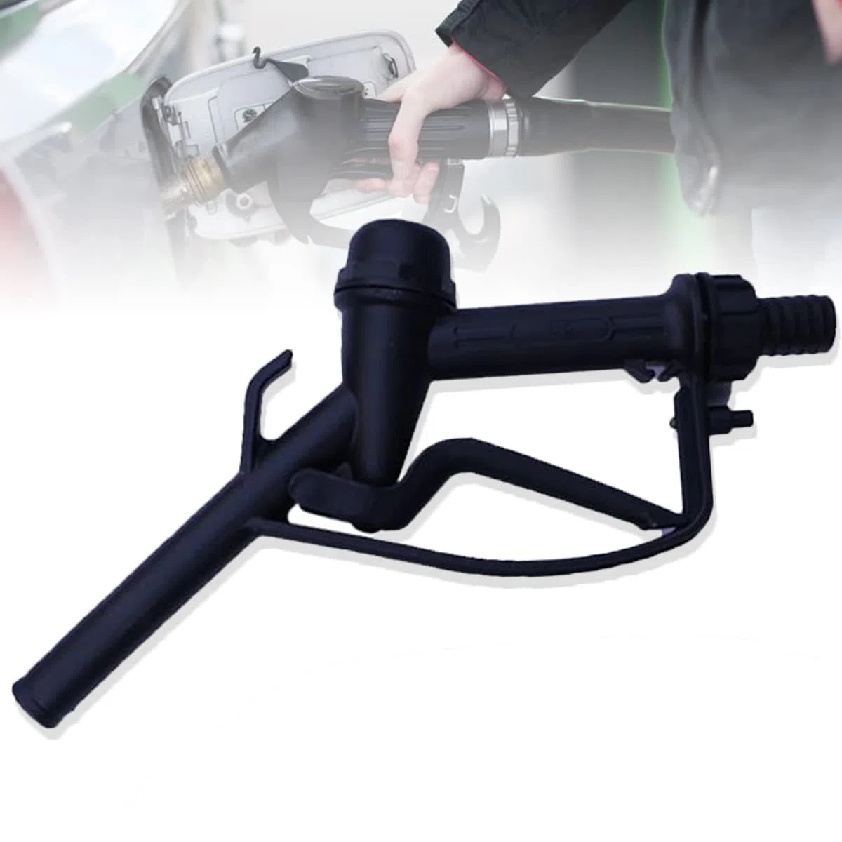 Dieselpumpendüse, 1,9 cm manueller Kraftstoffschlauch, Triggerdüse, passend für Transfer-Dieselöl-Dosierpumpe, chemische Düse, chemische Flüssigkeit, IBC-Wassertank (20 mm)