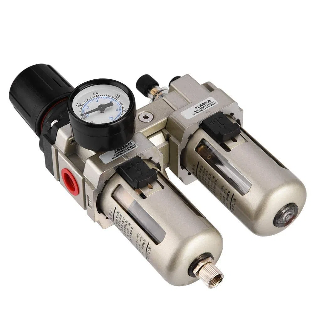 Wartungseinheit Druckluft 3/8" öler wasserabscheider, Luftfilterregler, AC3010-03 Druckluftregler aus Aluminiumlegierung