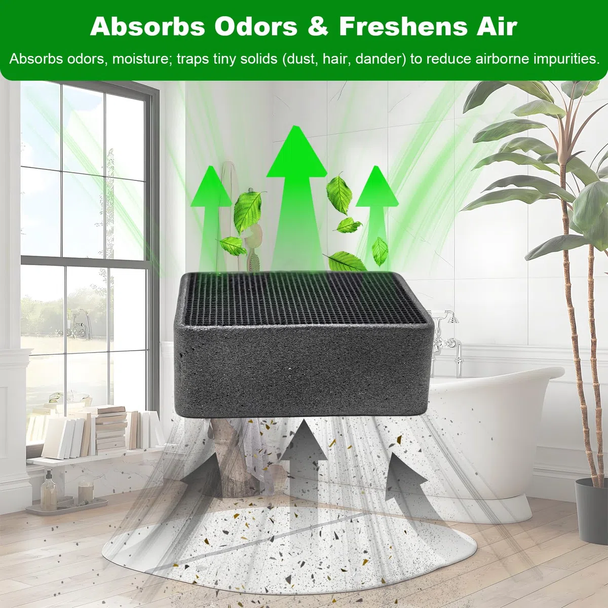 3er-Set Aktivkohle-Ersatzfilter, Kompatibel mit Geberit DuoFresh Module Insert 243.970.00.1, Toiletten-Luftreiniger, Frischluftfilter zur Beseitigung unangenehmer Gerüche, Geruchsneutralisierung