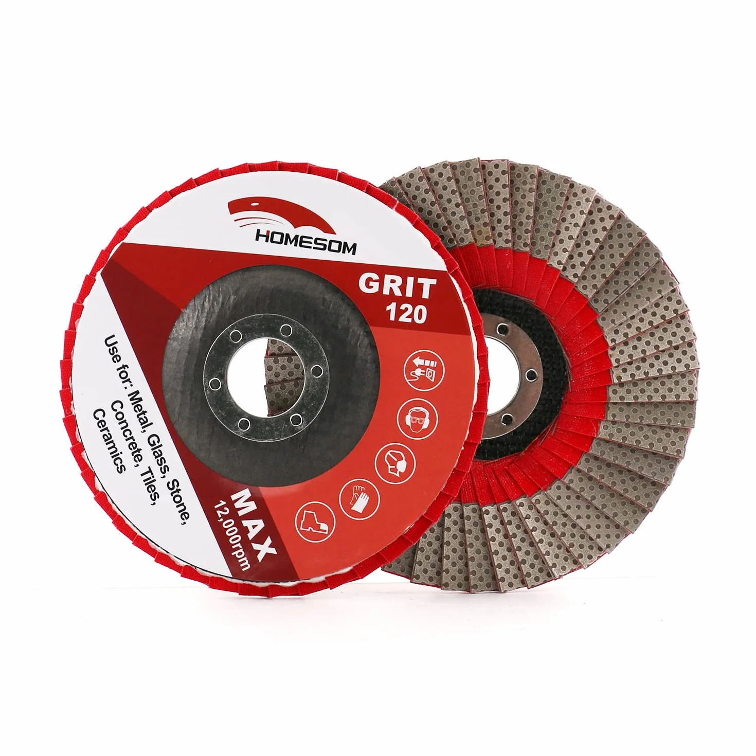 5 Zoll 1pc 120 Grit Schleifscheiben Flap Sanding Schleifscheibe für Winkelschleifer Diamond Sanding Pad