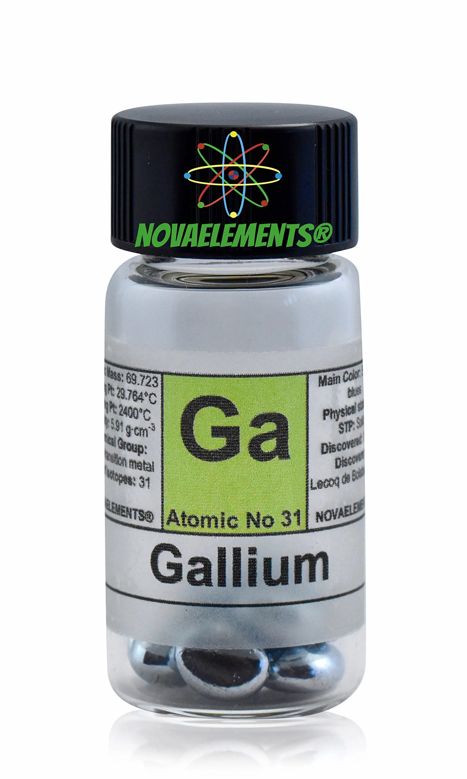 Gallium Metall Element 31 99,997% 5g in Glasampulle - Gallium Metal Element 31 5g 99,995% aus Glas