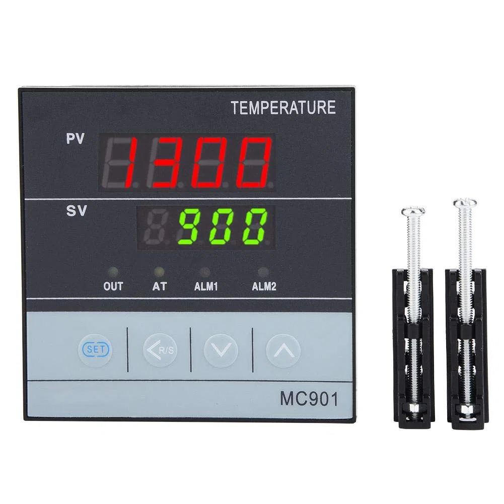 PID Temperaturregler, MC901 Digitaler PID-Temperaturregler K Typ PT100 Sensoreingangsrelais SSR-Ausgang für Hohe Empfindlichkeit und Genaue Temperaturregelung