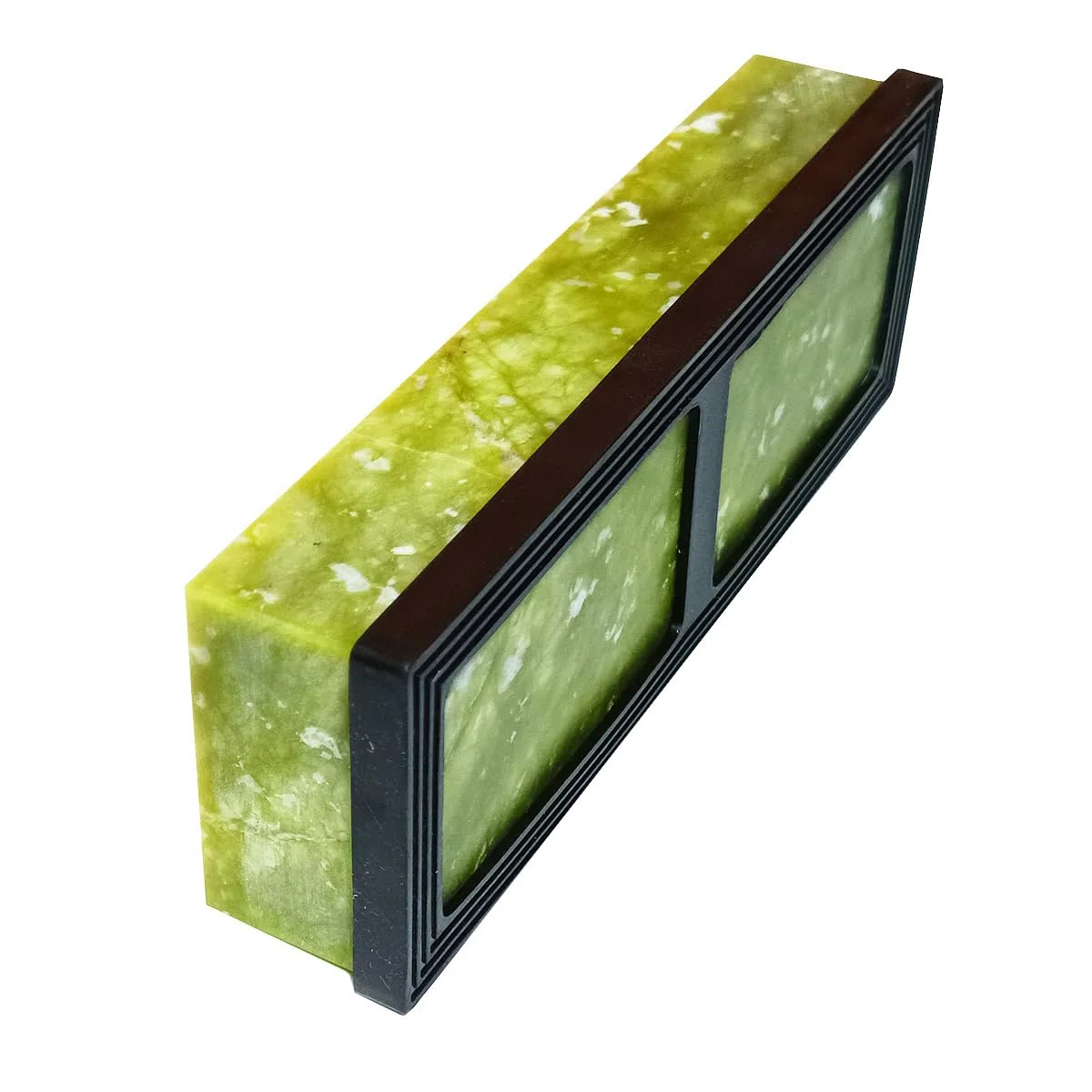 Messerschärfstein, Körnung 10000, Schleifstein, Feinpolieren, natürlicher grüner Schleifstein für Messer, Werkzeuge, Schneidwerkzeuge, 180 x 60 x 30 mm (A)