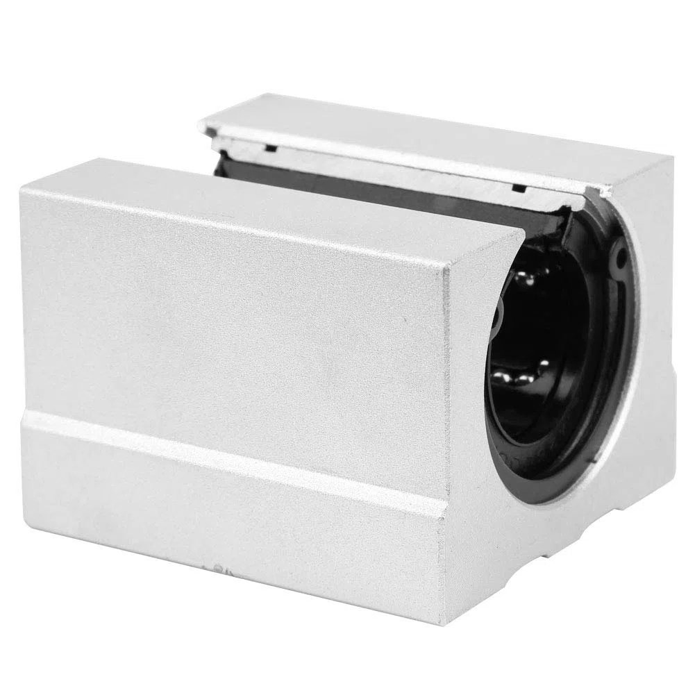 SBR25UU Gleitblock mit offenem Linearlager, Innendurchmesser 25 mm, Aluminium-Gleitblock mit offenem Linearlager für geräuscharme, schnelle und präzise Geräte